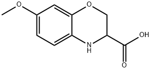 7-METHOXY-3,4-DIHYDRO-2H-BENZO[B][1,4]OXAZINE-3-CARBOXYLIC ACID Struktur