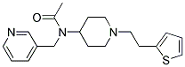 N-(PYRIDIN-3-YLMETHYL)-N-(1-[2-(2-THIENYL)ETHYL]PIPERIDIN-4-YL)ACETAMIDE Struktur