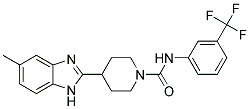 4-(5-METHYL-1H-BENZIMIDAZOL-2-YL)-N-[3-(TRIFLUOROMETHYL)PHENYL]PIPERIDINE-1-CARBOXAMIDE Struktur