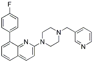 8-(4-FLUOROPHENYL)-2-[4-(PYRIDIN-3-YLMETHYL)PIPERAZIN-1-YL]QUINOLINE Struktur