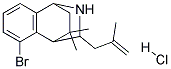 3-BROMO-11,11-DIMETHYL-10-(2-METHYL-ALLYL)-9-AZA-TRICYCLO[6.2.2.0(2,7)]DODECA-2(7),3,5-TRIENE HYDROCHLORIDE Struktur