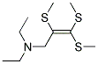 DIETHYL-(2,3,3-TRIS-METHYLSULFANYL-ALLYL)-AMINE Struktur