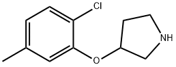 3-(2-CHLORO-5-METHYLPHENOXY)PYRROLIDINE Struktur