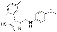 4-(2,5-DIMETHYLPHENYL)-5-(((4-METHOXYPHENYL)AMINO)METHYL)-4H-1,2,4-TRIAZOLE-3-THIOL Struktur