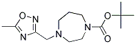 4-(5-METHYL-[1,2,4]OXADIAZOL-3-YLMETHYL)-[1,4]DIAZEPANE-1-CARBOXYLIC ACID TERT-BUTYL ESTER Struktur