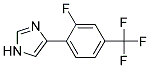 4-(2-FLUORO-4-TRIFLUOROMETHYL-PHENYL)-1H-IMIDAZOLE Struktur