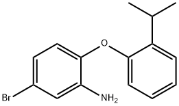 5-BROMO-2-(2-ISOPROPYLPHENOXY)ANILINE Struktur