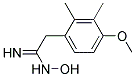 N-HYDROXY-2-(4-METHOXY-2,3-DIMETHYL-PHENYL)-ACETAMIDINE Struktur