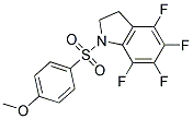 4,5,6,7-TETRAFLUORO-2,3-DIHYDRO-1-[(4-METHOXYPHENYL)SULPHONYL]-(1H)-INDOLE Struktur