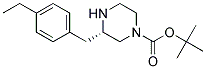 (S)-3-(4-ETHYL-BENZYL)-PIPERAZINE-1-CARBOXYLIC ACID TERT-BUTYL ESTER Struktur