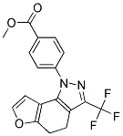 METHYL 4-[3-(TRIFLUOROMETHYL)-4,5-DIHYDRO-1H-FURO[2,3-G]INDAZOL-1-YL]BENZOATE Struktur