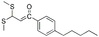 3,3-BIS-METHYLSULFANYL-1-(4-PENTYL-PHENYL)-PROPENONE Struktur