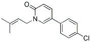 5-(4-CHLOROPHENYL)-1-(3-METHYLBUT-2-ENYL)PYRIDIN-2(1H)-ONE Struktur