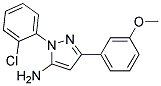 5-AMINO-1-(2-CHLOROPHENYL)-3-(3-METHOXYPHENYL)-1H-PYRAZOLE Struktur