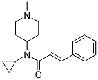 N-(CYCLOPROPYL)-N-(1-METHYLPIPERIDIN-4-YL)-3-PHENYL-(2E)-PROPENAMIDE Struktur