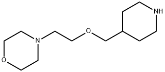 4-[2-(4-PIPERIDINYLMETHOXY)ETHYL]MORPHOLINE Struktur