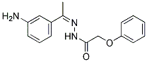 PHENOXY-ACETIC ACID [1-(3-AMINO-PHENYL)-ETHYLIDENE]-HYDRAZIDE Struktur