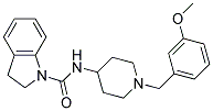 N-[1-(3-METHOXYBENZYL)PIPERIDIN-4-YL]INDOLINE-1-CARBOXAMIDE Struktur