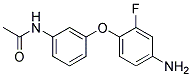 N-[3-(4-AMINO-2-FLUOROPHENOXY)PHENYL]ACETAMIDE Struktur