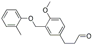 3-(4-METHOXY-3-O-TOLYLOXYMETHYL-PHENYL)-PROPIONALDEHYDE Struktur