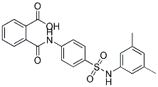 N-[4-(3,5-DIMETHYL-PHENYLSULFAMOYL)-PHENYL]-PHTHALAMIC ACID Struktur