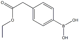 4-ETHOXYCARBONYLMETHYLPHENYLBORONIC ACID Struktur