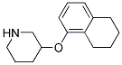 3-(5,6,7,8-TETRAHYDRO-1-NAPHTHALENYLOXY)PIPERIDINE Struktur