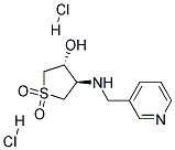 TRANS-1,1-DIOXO-4-[(PYRIDIN-3-YLMETHYL)-AMINO]-TETRAHYDROTHIOPHEN-3-OL DIHYDROCHLORIDE Struktur