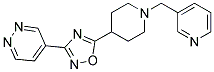 4-(5-[1-(PYRIDIN-3-YLMETHYL)PIPERIDIN-4-YL]-1,2,4-OXADIAZOL-3-YL)PYRIDAZINE Struktur