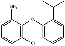 3-CHLORO-2-(2-ISOPROPYLPHENOXY)ANILINE Struktur