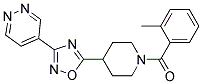 4-(5-[1-(2-METHYLBENZOYL)PIPERIDIN-4-YL]-1,2,4-OXADIAZOL-3-YL)PYRIDAZINE Struktur