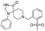 8-[2-(METHYLSULFONYL)BENZYL]-1-PHENYL-1,3,8-TRIAZASPIRO[4.5]DECAN-4-ONE Struktur