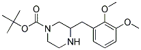 3-(2,3-DIMETHOXY-BENZYL)-PIPERAZINE-1-CARBOXYLIC ACID TERT-BUTYL ESTER Struktur