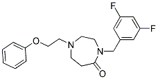 4-(3,5-DIFLUOROBENZYL)-1-(2-PHENOXYETHYL)-1,4-DIAZEPAN-5-ONE Struktur