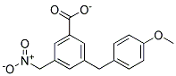 3-(4-METHOXYBENZYL)-5-NITROMETHYL-BENZOATE Struktur