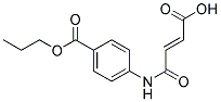 4-(3-CARBOXY-ACRYLOYLAMINO)-BENZOIC ACID PROPYL ESTER Struktur