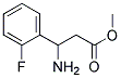 METHYL-3-AMINO-3-(2-FLUOROPHENYL)PROPIONATE Struktur