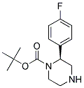 (S)-2-(4-FLUORO-PHENYL)-PIPERAZINE-1-CARBOXYLIC ACID TERT-BUTYL ESTER Struktur