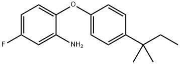 5-FLUORO-2-[4-(TERT-PENTYL)PHENOXY]ANILINE Struktur