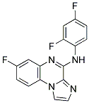 N-(2,4-DIFLUOROPHENYL)-7-FLUOROIMIDAZO[1,2-A]QUINOXALIN-4-AMINE Struktur