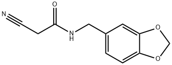 N-(1,3-BENZODIOXOL-5-YLMETHYL)-2-CYANOACETAMIDE Struktur