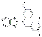 N-(3,5-DIFLUOROBENZYL)-N-(3-METHOXYPHENYL)[1,3]THIAZOLO[4,5-C]PYRIDIN-2-AMINE Struktur