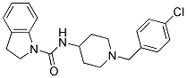 N-[1-(4-CHLOROBENZYL)PIPERIDIN-4-YL]INDOLINE-1-CARBOXAMIDE Struktur