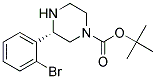 (S)-3-(2-BROMO-PHENYL)-PIPERAZINE-1-CARBOXYLIC ACID TERT-BUTYL ESTER Struktur