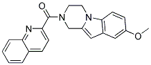 8-METHOXY-2-(QUINOLIN-2-YLCARBONYL)-1,2,3,4-TETRAHYDROPYRAZINO[1,2-A]INDOLE Struktur