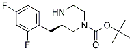 (R)-3-(2,4-DIFLUORO-BENZYL)-PIPERAZINE-1-CARBOXYLIC ACID TERT-BUTYL ESTER Struktur