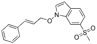 6-(METHYLSULPHONYL)-1-[(1-PHENYLPROPEN-3-YL)OXY]INDOLE Struktur