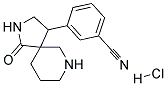 3-(1-OXO-2,7-DIAZASPIRO[4.5]DECAN-4-YL)BENZONITRILE HYDROCHLORIDE Struktur