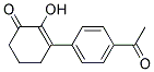 3-(4-ACETYL-PHENYL)-2-HYDROXY-CYCLOHEX-2-ENONE Struktur