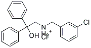 N-(3-CHLOROBENZYL)-2-HYDROXY-2,2-DIPHENYL-1-ETHANAMINIUM CHLORIDE Struktur